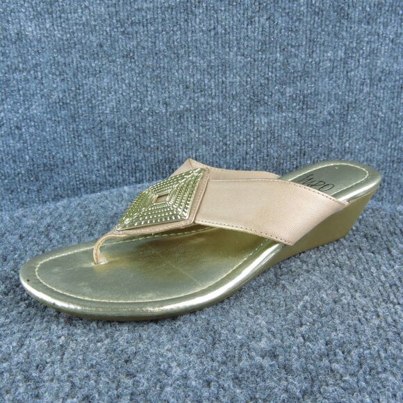 Impo Genna Women Flip Flop Sandal Shoes Size 5.5‎ Medium Beige Synthetic - Picture 1 of 9